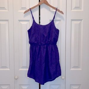 Floral Purple Dress Swim Coverup size small